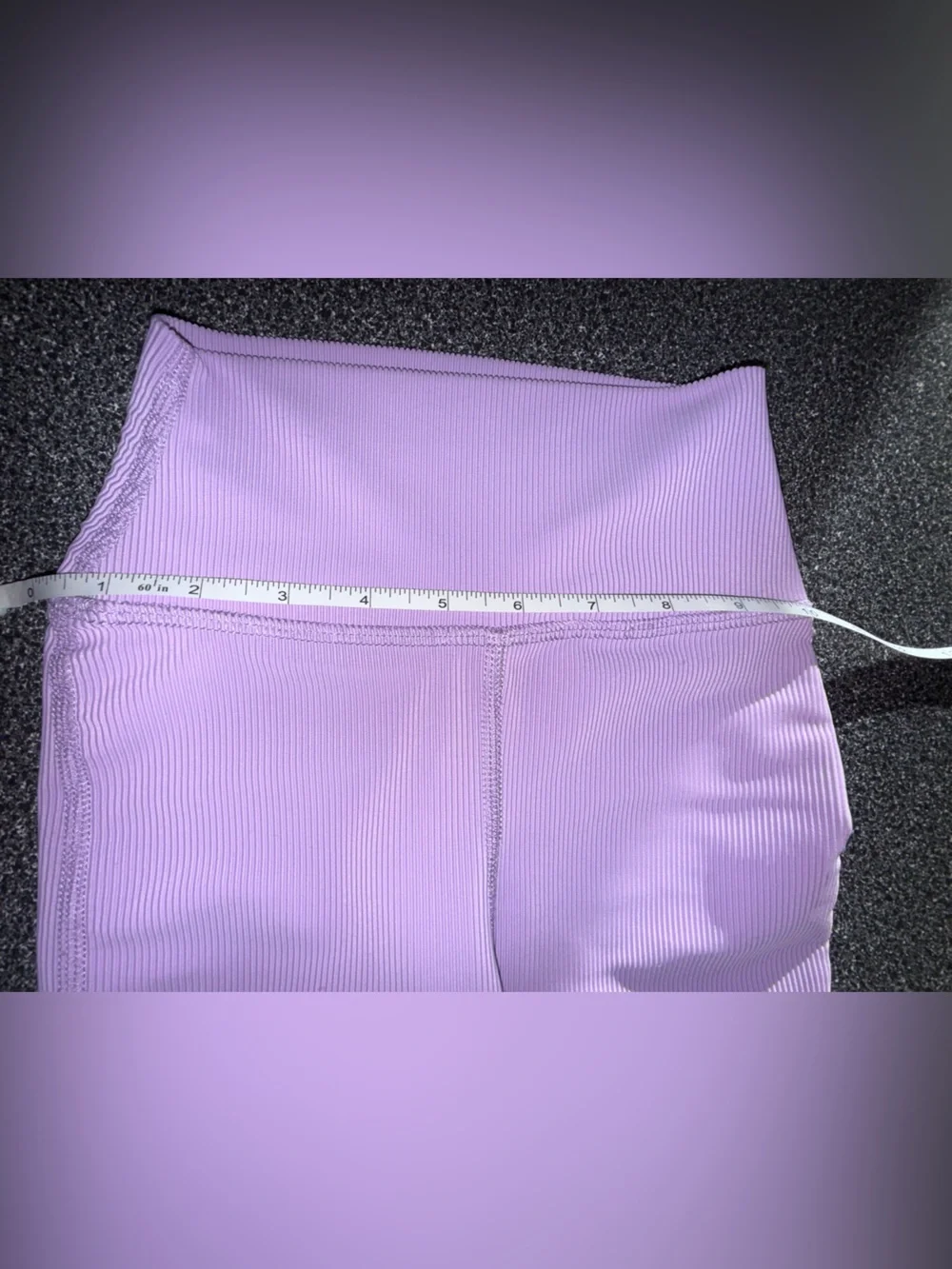 Five Dance Wear Lilac 2 Piece Crop Top Size YXL & High-Waist Leggings Size YL